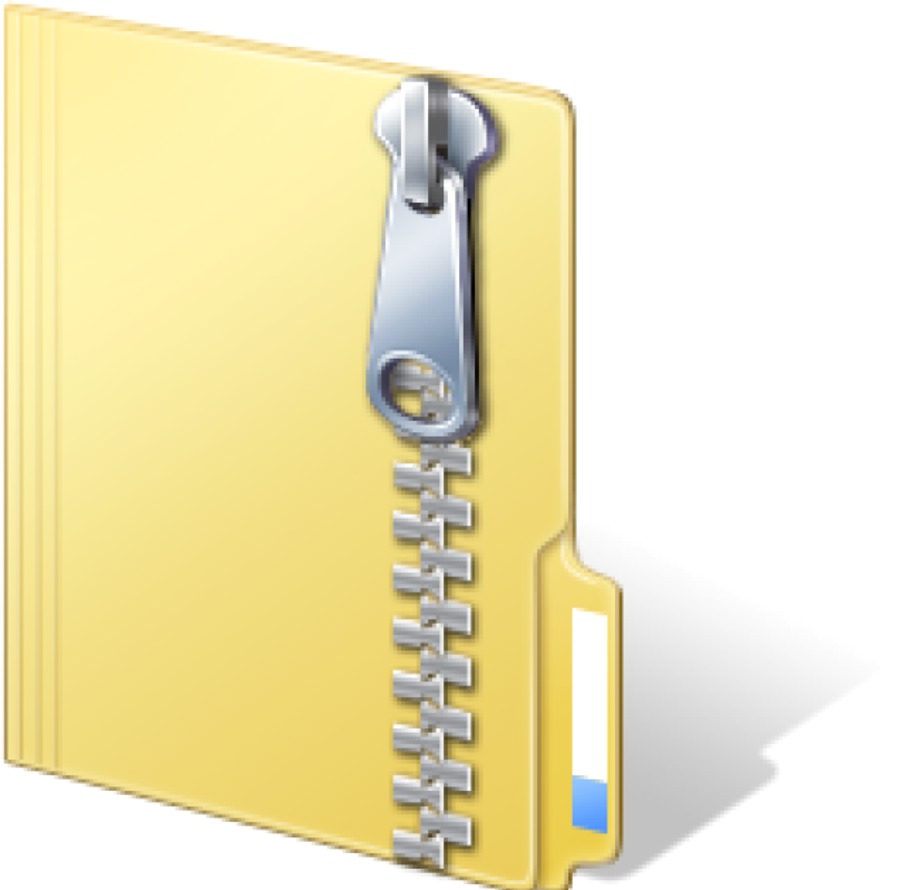 Biểu tượng thư mục ZIP minh họa lựa chọn định dạng nén