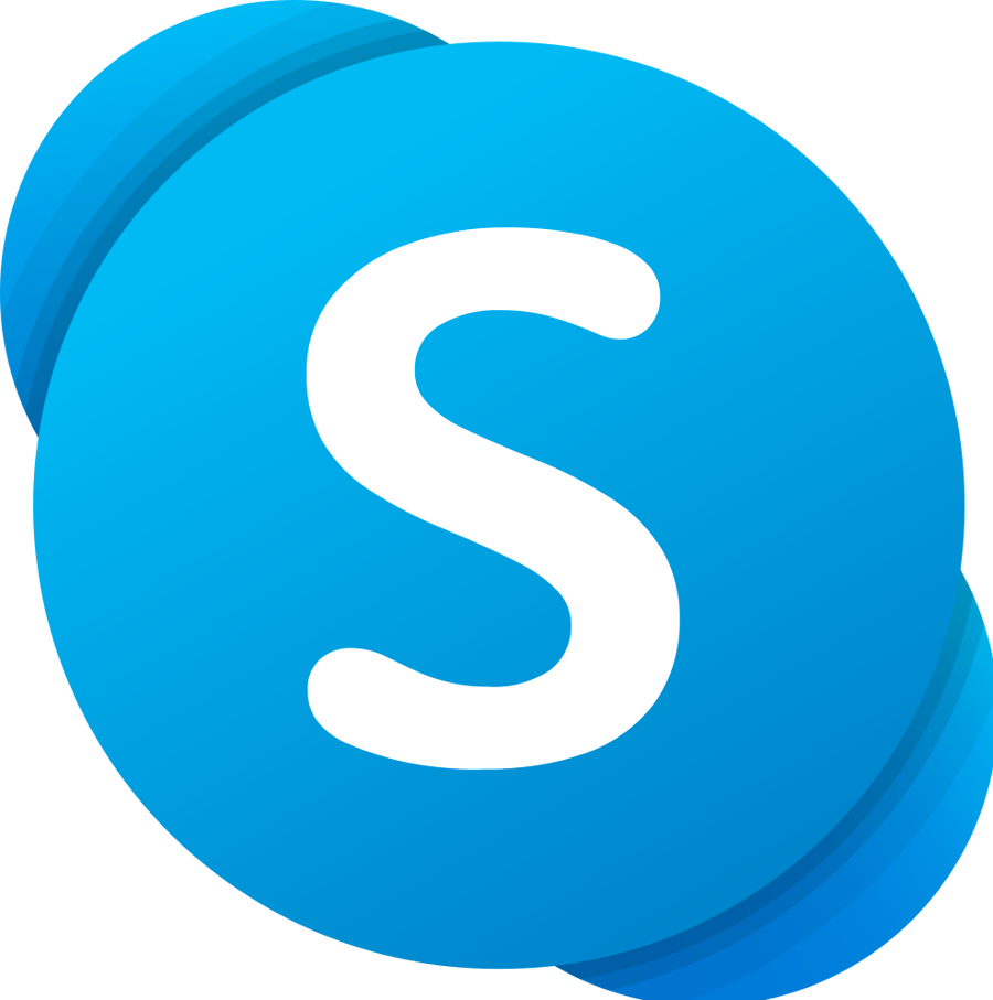 991px Skype logo 2019 present .svg