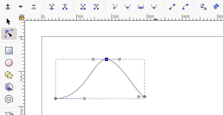 Tải và học Inkscape cho người mới: phần mềm vector mã nguồn mở 5 Bezier handles Inkscape 1.0.1