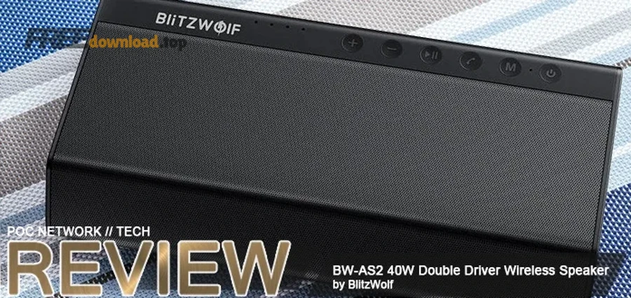 BlitzWolf BW AS2 40W Double Driver Wireless Bluetooth Speaker jpg