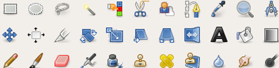 Toolbox của GIMP