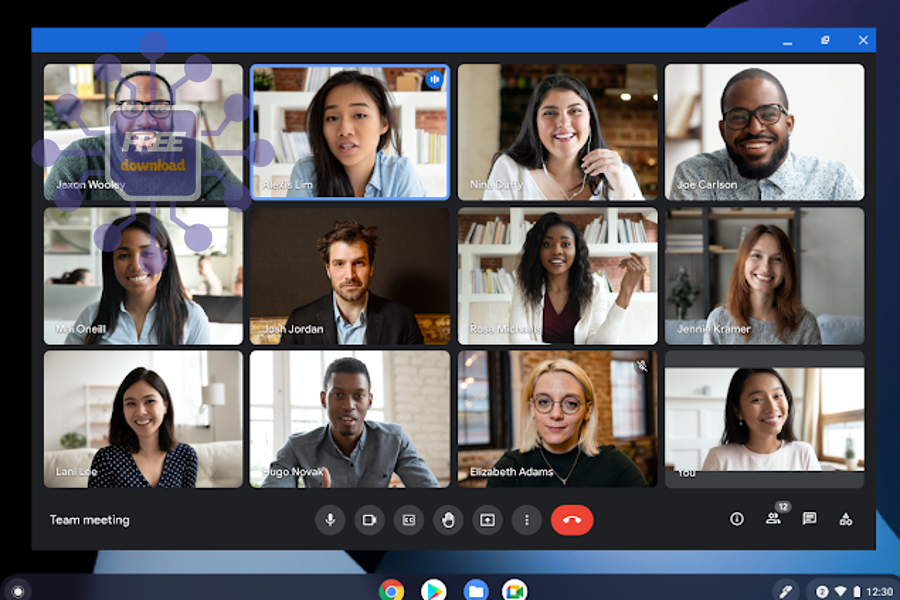 GoogleMeetPWAOpenedForAMeeting