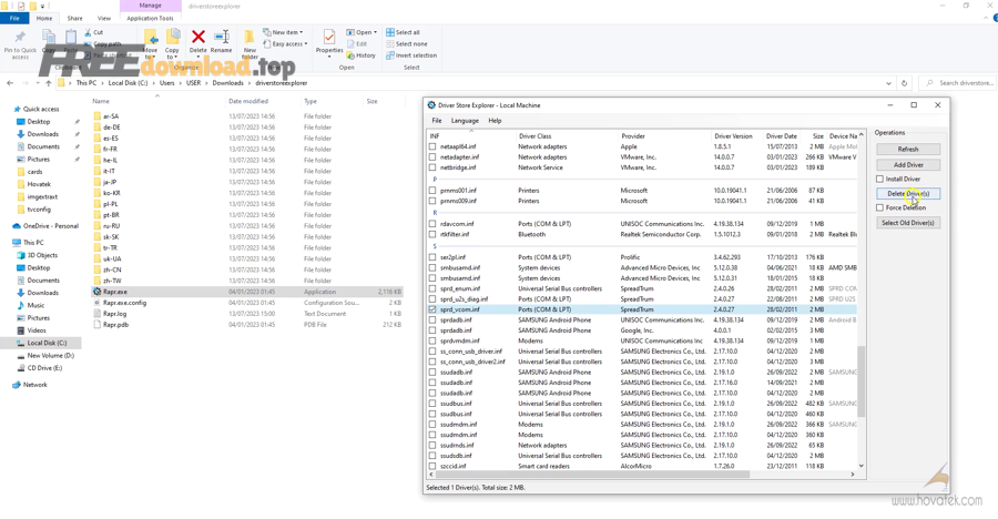 How to use Driver Store Explorer to uninstall drivers 3