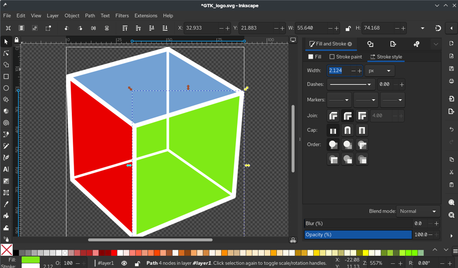 Tải và học Inkscape cho người mới: phần mềm vector mã nguồn mở 3 Inkscape 1.3 screenshot