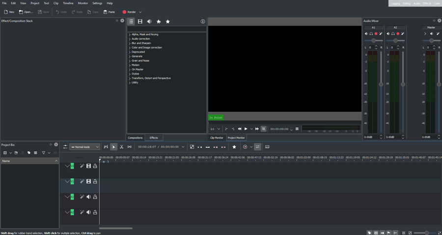 Minh họa timeline biên tập video sau khi quay