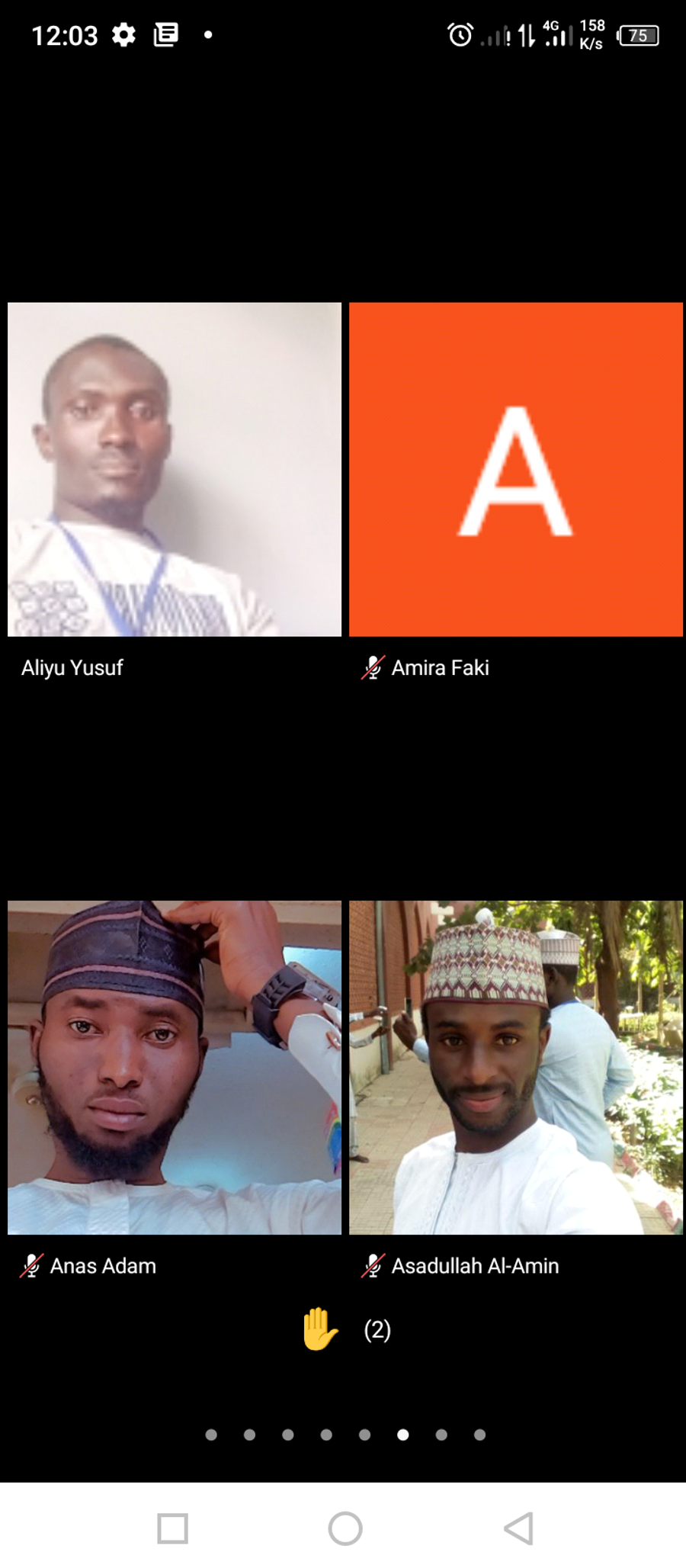 Screenshot of zoom conference at cancer Awareness 03