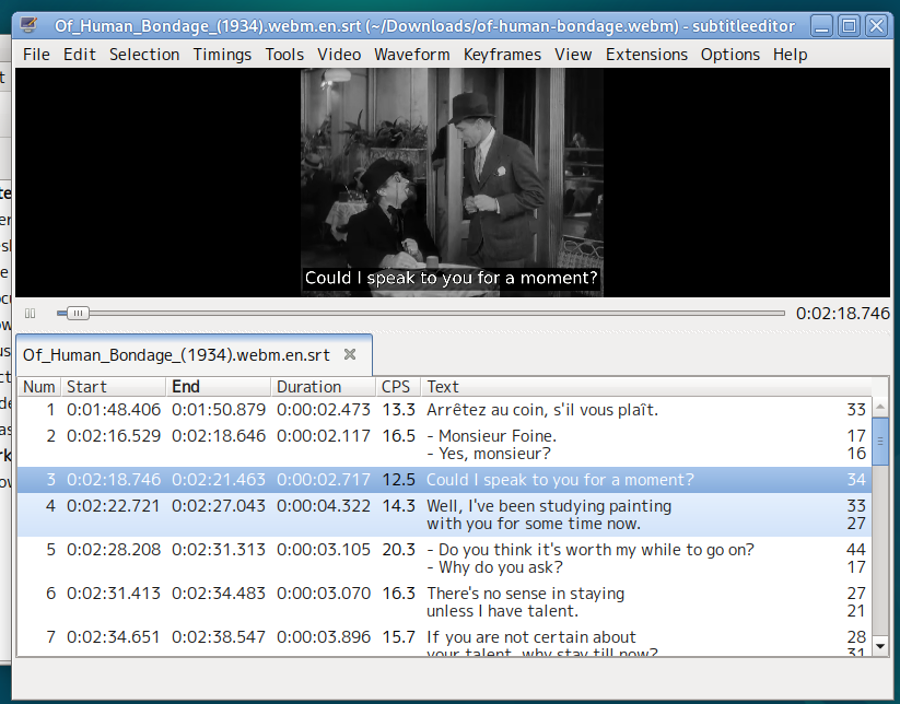 Subtitleeditor editing dialog.en