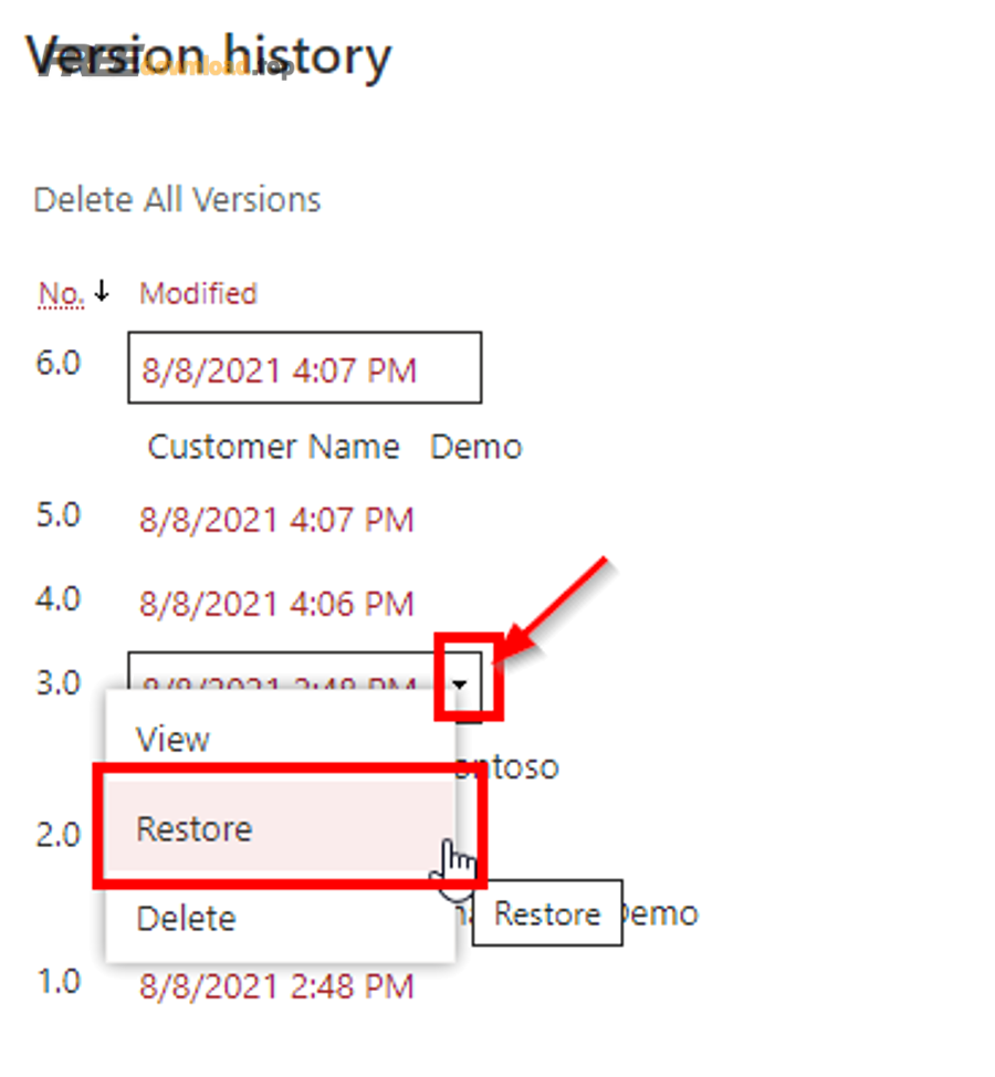 Version History 3