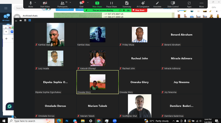 Visibilizing disabilities in Nigeria 1.0 Zoom session 8
