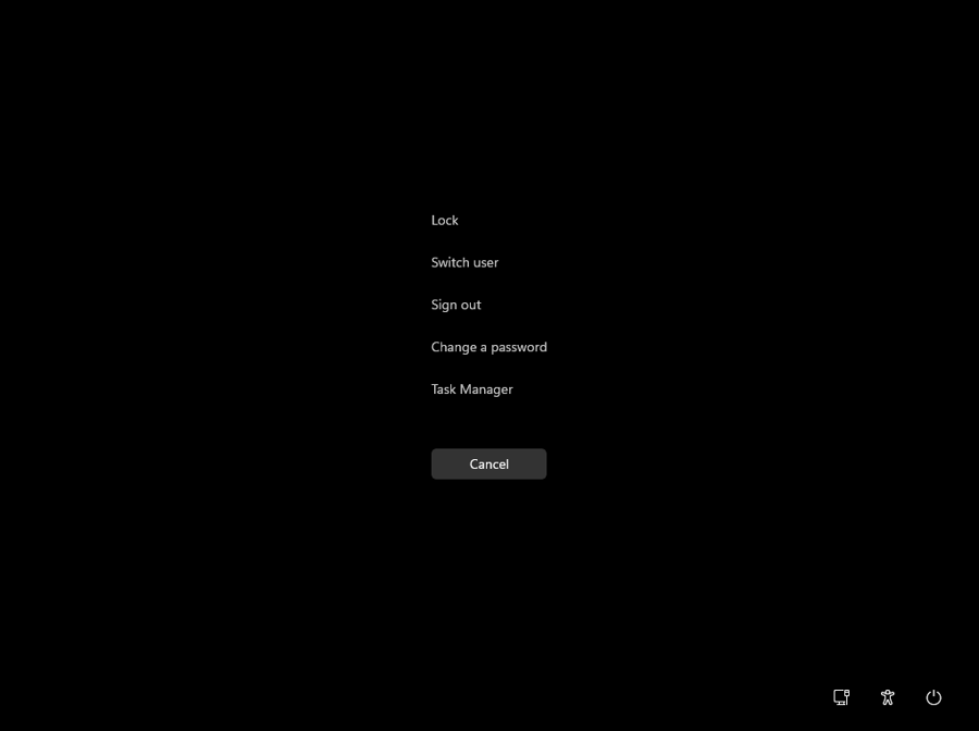 Windows Security screen in Windows 11