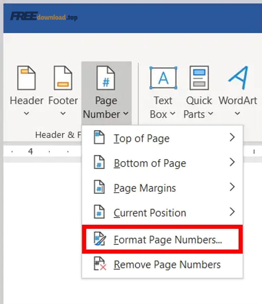 Hướng dẫn đánh số trang trong Word cho dân văn phòng: có/không 15 Word 365 Page Number Menu Format Page Number