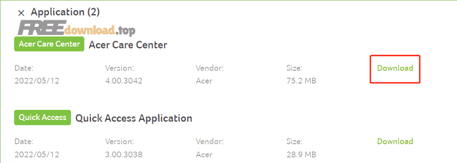 acer care center 1