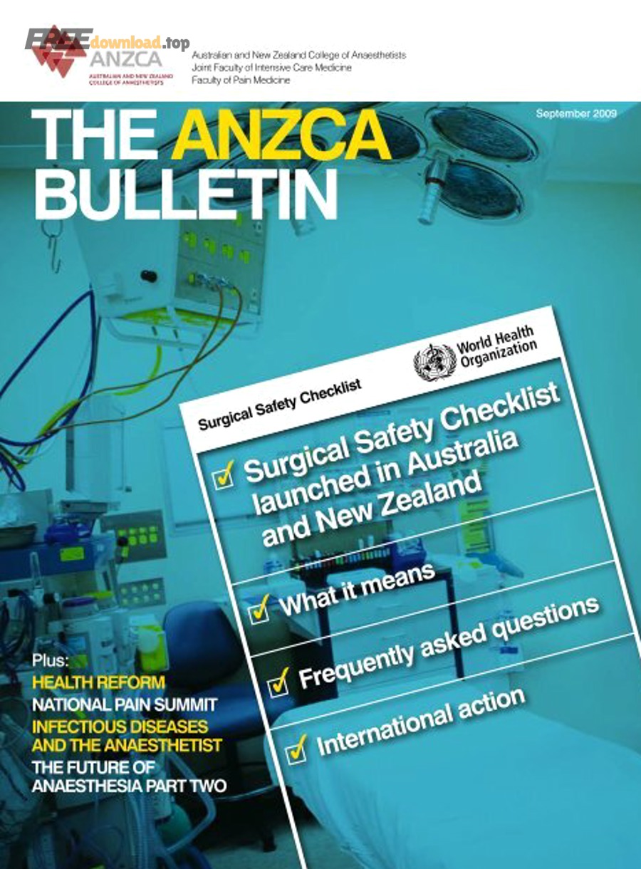 anzca bulletin 2009 oct australian and new zealand college of