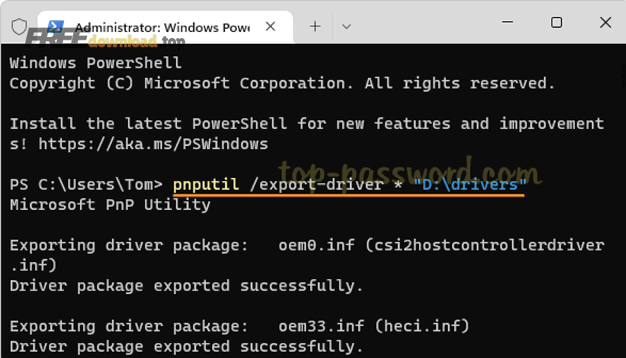 Hướng dẫn backup Windows tránh mất dữ liệu cho người mới 6 backup drivers with pnputil command