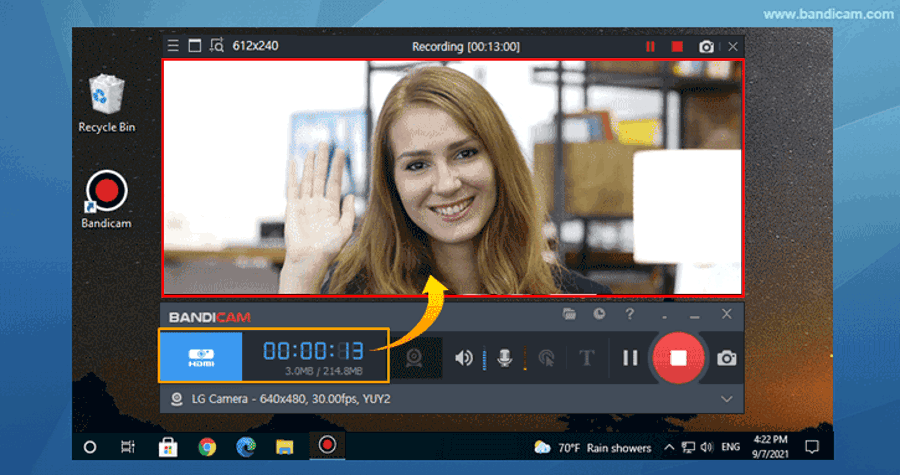 bandicam webcam recorder