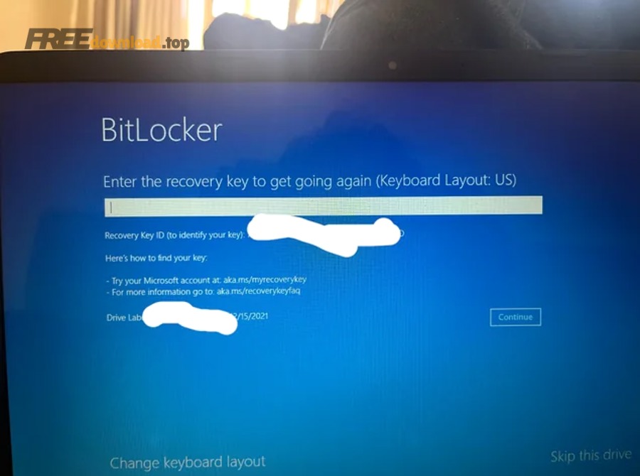 bitlocker enter recovery key id v0 o3sbvsz3luoe1 1