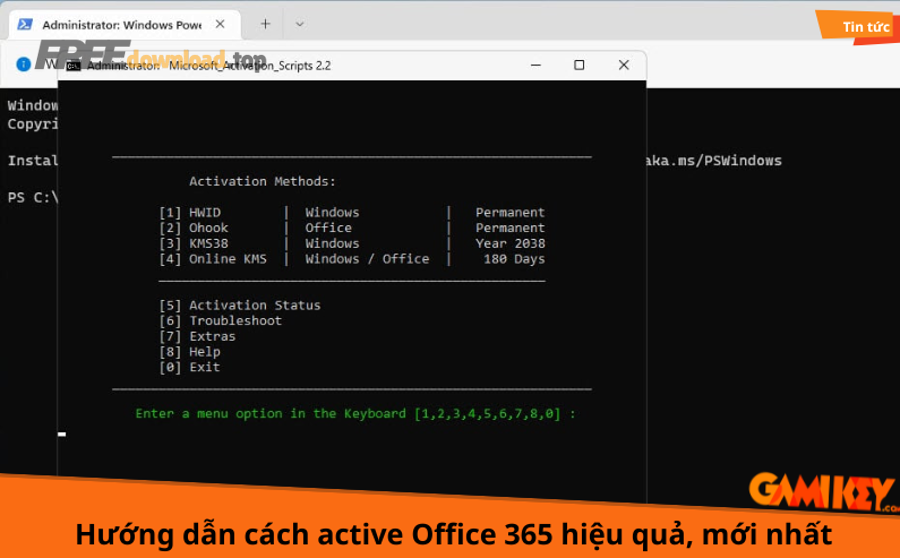 Hướng dẫn kiểm tra Office bản quyền thật hay giả cho người dùng 6 cach active office 365