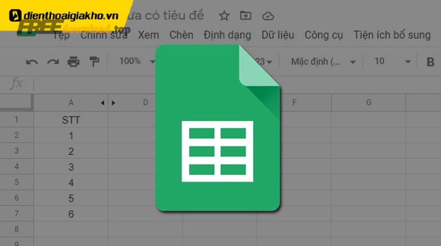 cach co dinh cot trong google sheet