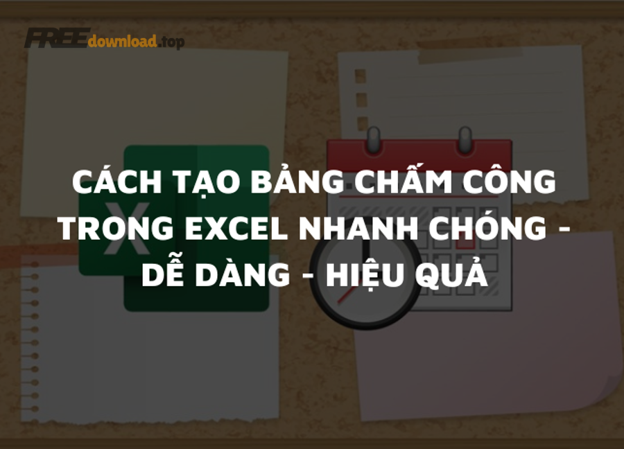 cach tao bang cham cong trong excel 1