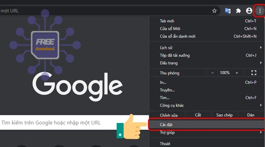 cai chrome mac dinh tren win10 buoc1