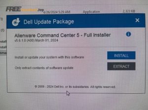 cant install alienware command center v0 qoan4v9nhtwc1