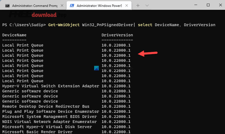check driver version windows 11 10 1