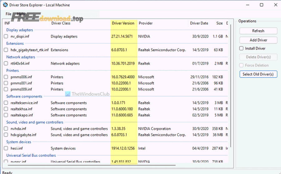 check driver version windows 11 10 2