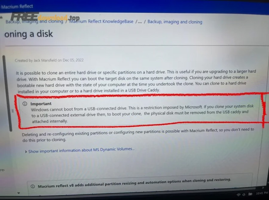 Hướng dẫn dùng Macrium Reflect cho người mới: sao lưu hay phục hồi 5 clone stock 1tb legion go ssd to 2tb ssd via macrium reflect v0 1ajted2ztddf1