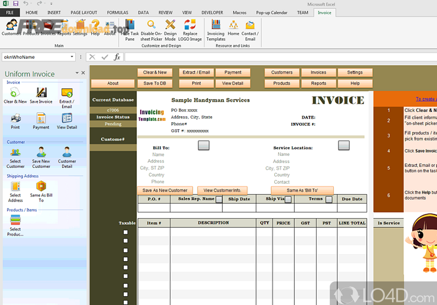 Tạo và tùy biến hóa đơn mẫu Excel cho shop: chuẩn, không rối 7 excel invoice template 3
