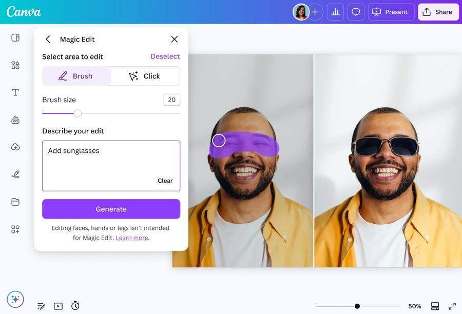 Tạo thiết kế chuyên nghiệp bằng Canva cho người mới: miễn phí–trả phí 7 feature tools feature ai photo editing how to