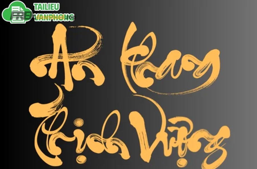 Hướng dẫn tải font chữ miễn phí (phông chữ) cho designer mới 9 font chu thu phap tet 20