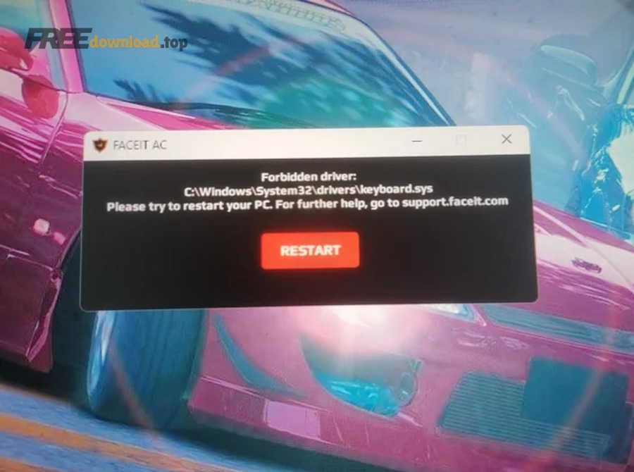 forbidden driver error tried restarting didnt help v0 zjdo6978djsa1