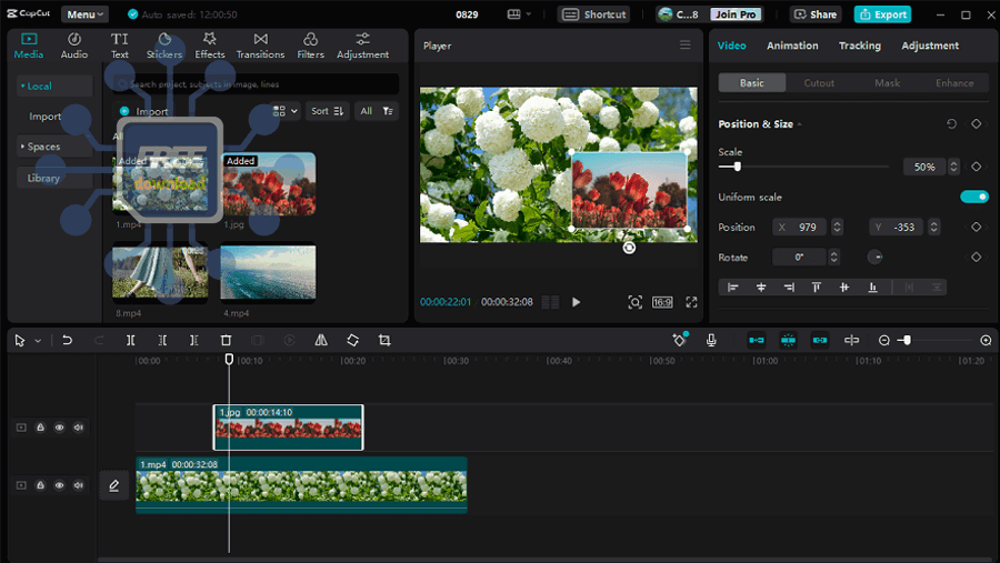 how to add overlay on capcut pc 3