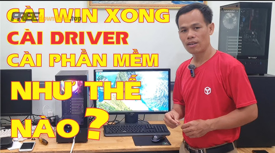Hướng dẫn cài driver sau khi cài Windows cho người mới: đủ–thiếu 7 Linh kiện PC minh họa nhu cầu cài driver nhiều thiết bị sau khi cài Windows