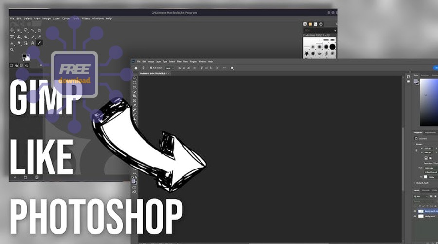 Minh họa Layers dialog trong GIMP