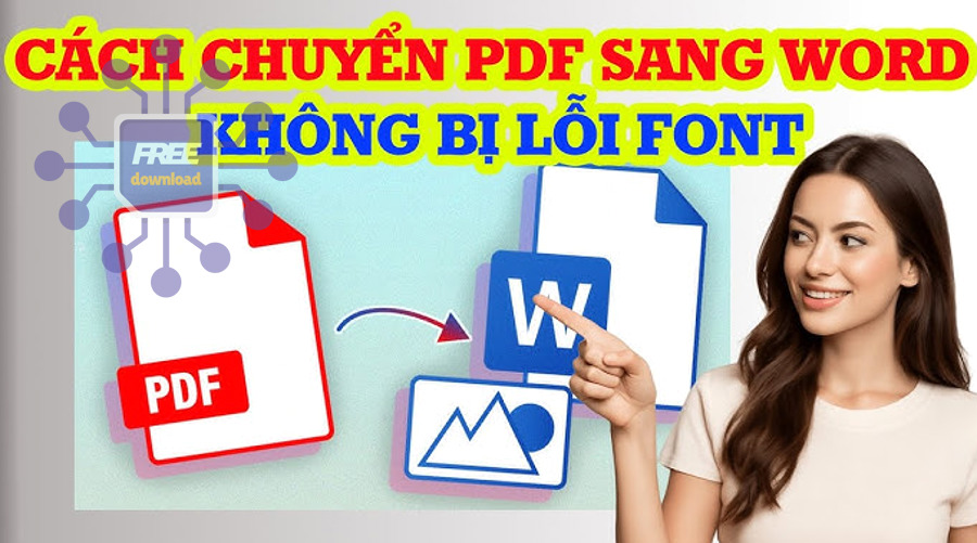 Biểu tượng Microsoft Word minh họa cách chuyển PDF sang Word