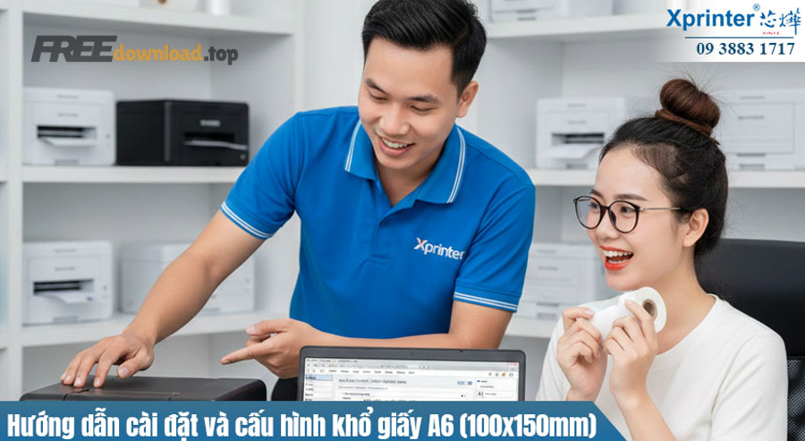 Khắc phục lỗi độ phân giải sau cài driver Windows: mờ thành nét 5 huong dan cai dat cau hinh kho giay a6 drive may in nhiet