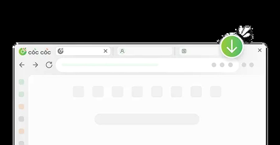 Minh họa tải nội dung trên Cốc Cốc