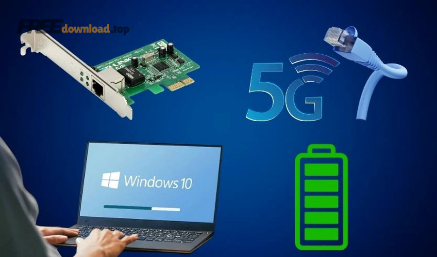 Kiểm tra driver mạng bằng PowerShell cho Windows 10/11: Wi-Fi/Ethernet 6 Biểu tượng Wi-Fi