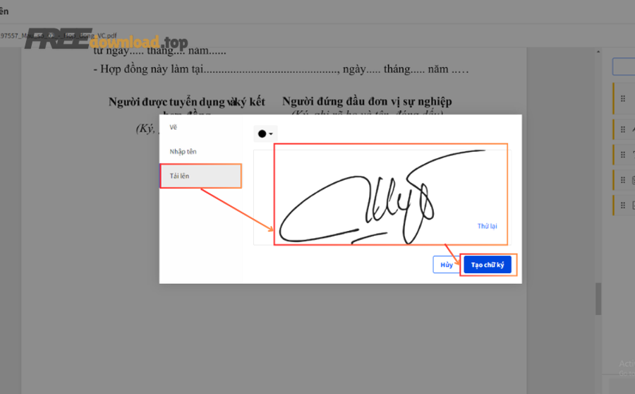 Tạo chữ ký số PDF từ Word cho văn phòng: ký điện tử 4 Biểu tượng file PDF