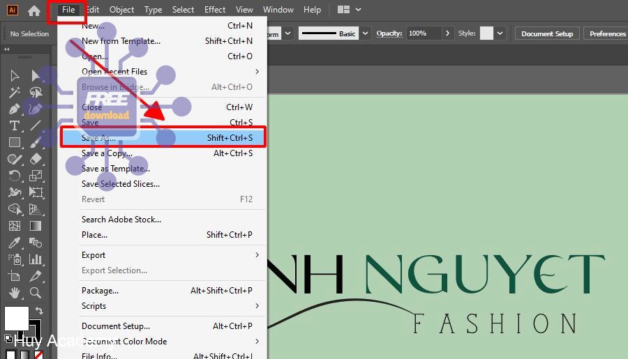 luu file pdf nhe trong illustrator
