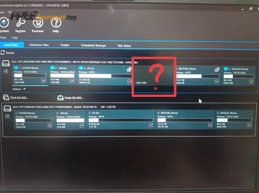 Hướng dẫn dùng Macrium Reflect cho người mới: sao lưu hay phục hồi 3 macrium reflect main drive cloning win 11 home v0 8ez7efr55dcf1