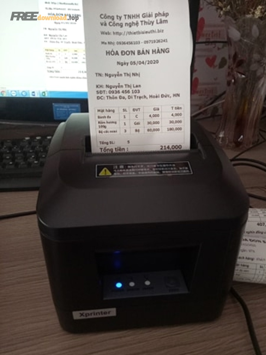 Tạo và tùy biến hóa đơn mẫu Excel cho shop: chuẩn, không rối 2 may in hoa don word excel 1479597j26716