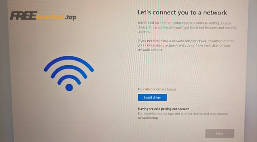problem reinstalling windows 11 no network drivers found v0 4be699zuvlne1 3