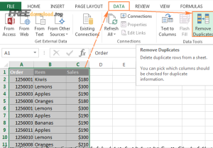 remove duplicates excel 1