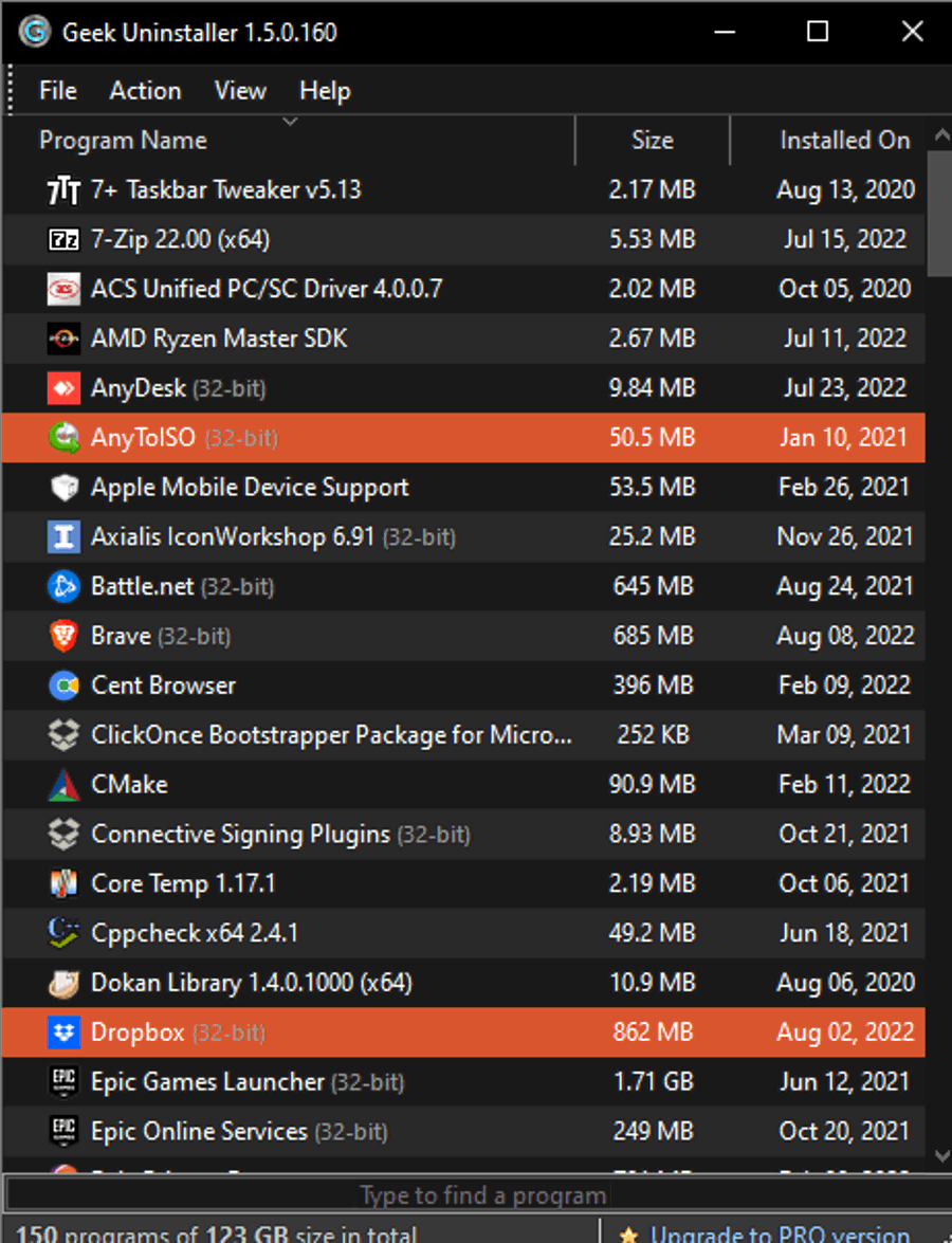 Gỡ cài đặt triệt để với IObit Uninstaller cho Windows, không sót 12 Ảnh giao diện minh họa công cụ gỡ cài đặt khác