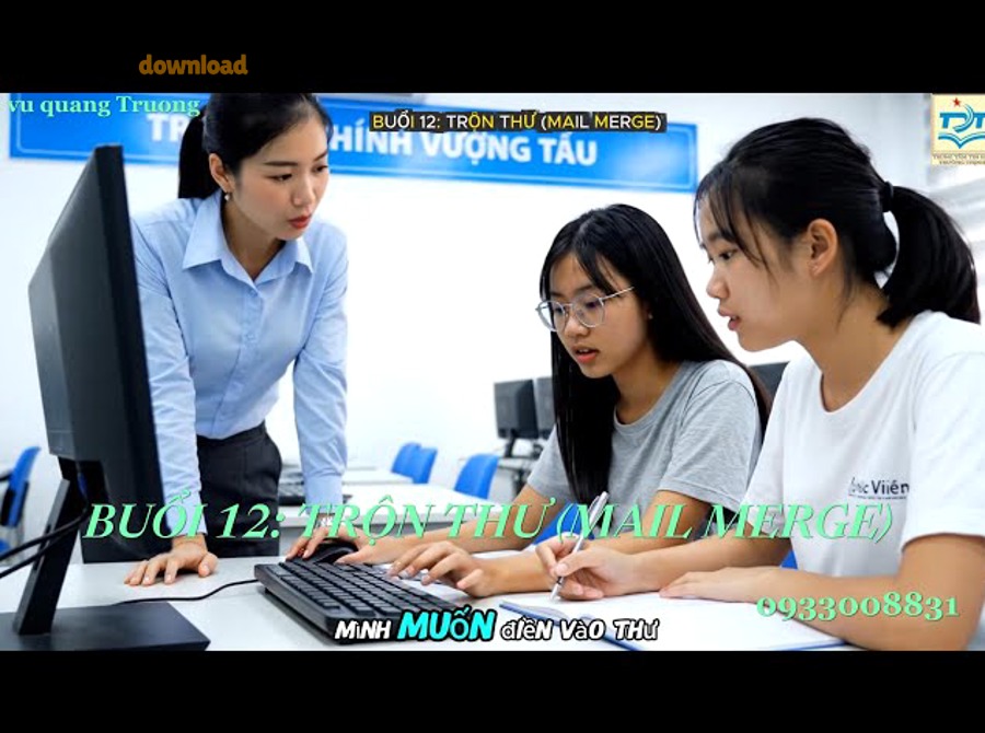 Trộn thư Mail Merge: hướng dẫn tự động cho văn phòng, khỏi thủ công 8 sddefault 30