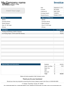 simple invoice template med