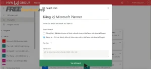 tao ke hoach moi microsoft planner
