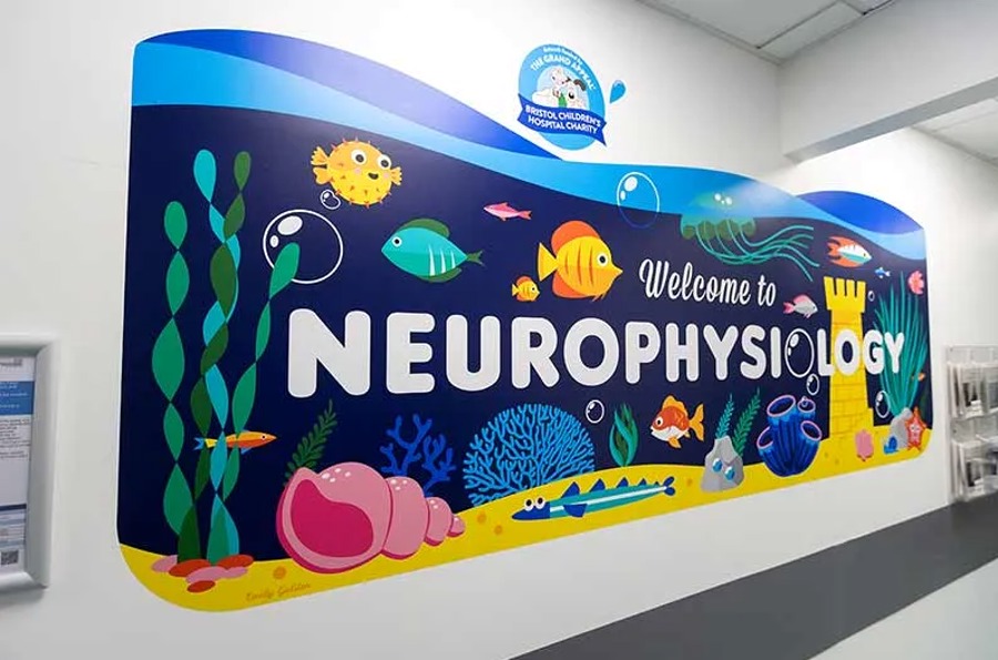 brightwelcomesignattheentranceoftheneurophysiologydepartmentmobile